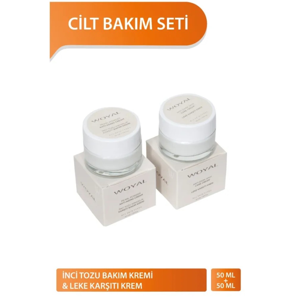 İnci Tozu Kırışıklık Karşıtı Krem 50ml + Leke Karşıtı Krem